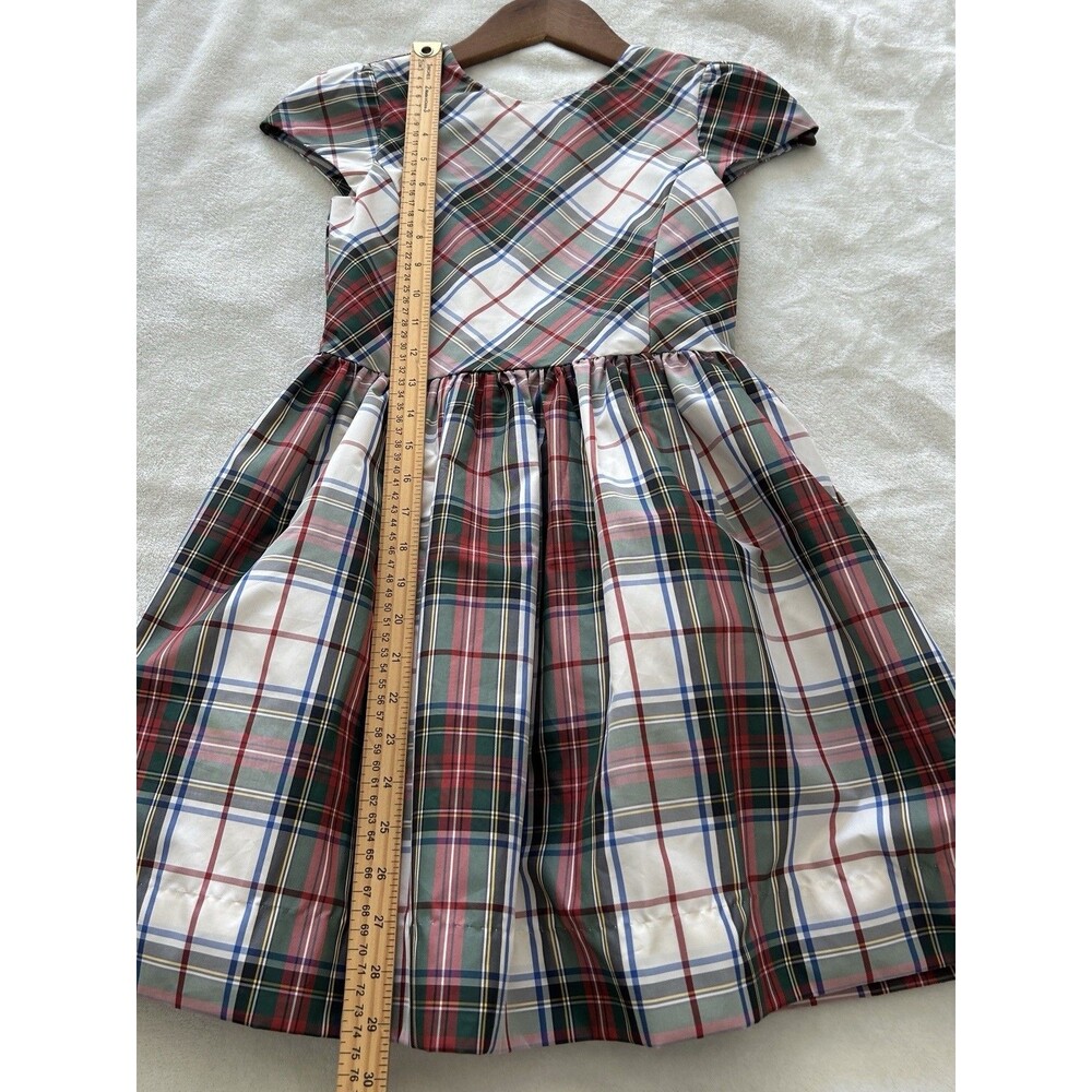 Polo Ralph Lauren Girl Dress Size 8 Classic Plaid Holiday Christmas Preppy - Picture 4 of 9